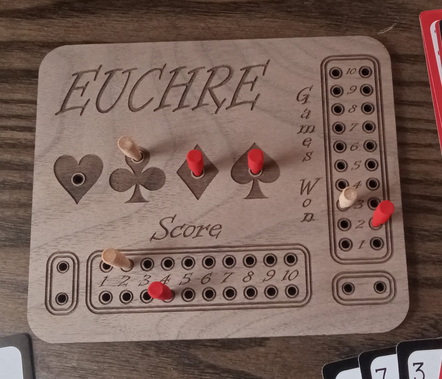 Euchre Score Card