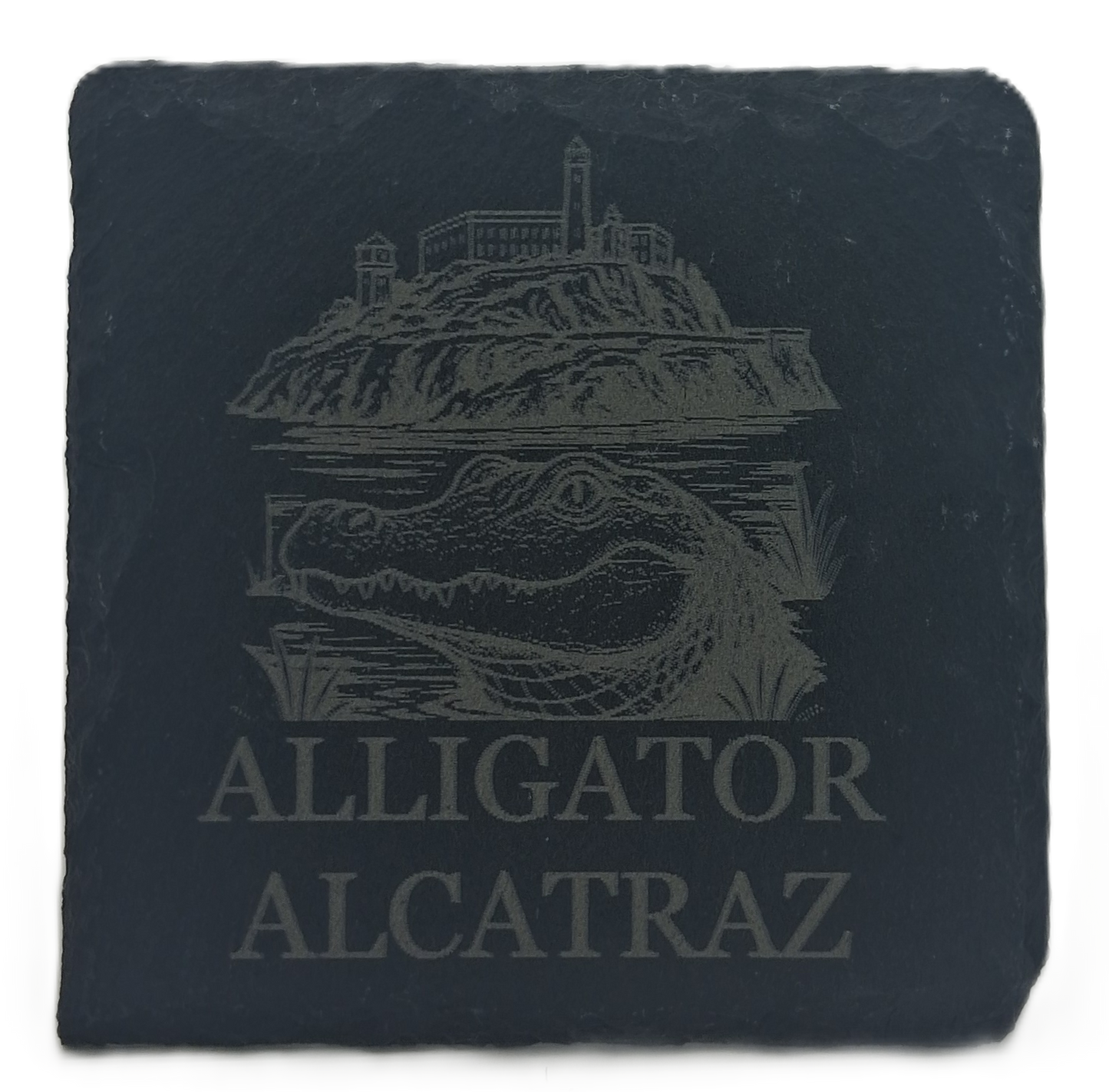 Alligator Alcatraz Slate Coasters