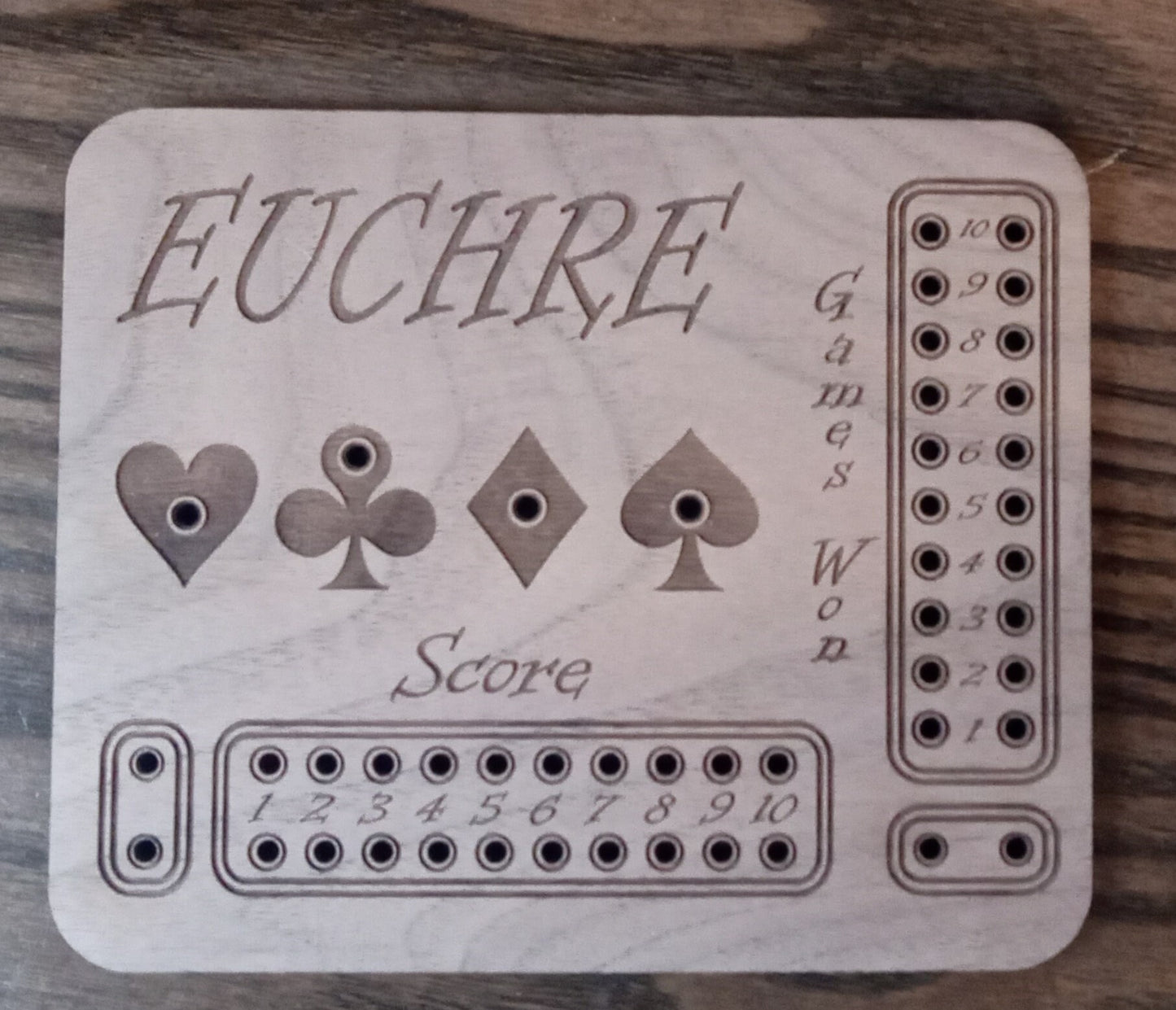 Euchre Score Card
