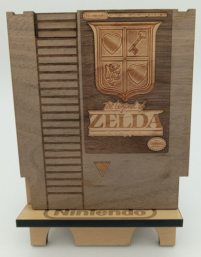 Wooden The Legend of Zelda NES Cartridge