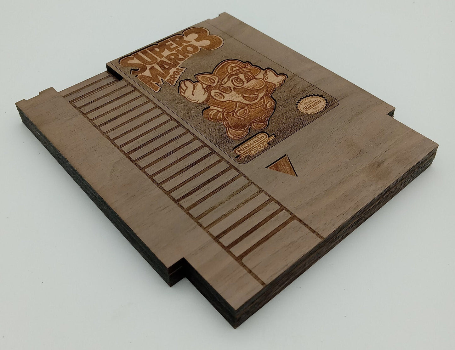 Wooden Super Mario Bros 3 NES Cartridge