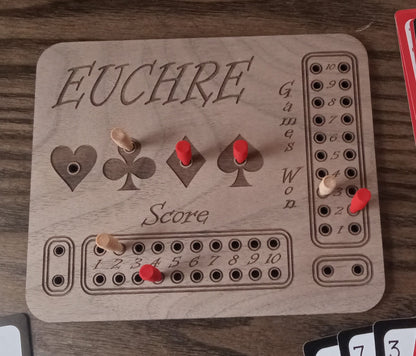 Euchre Score Card