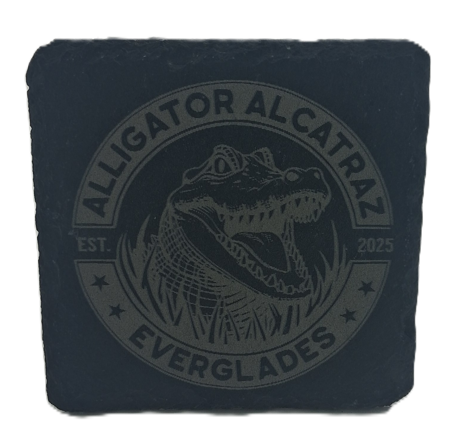 Alligator Alcatraz Slate Coasters
