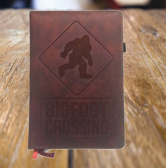 Bigfoot Crossing Leather Notebook