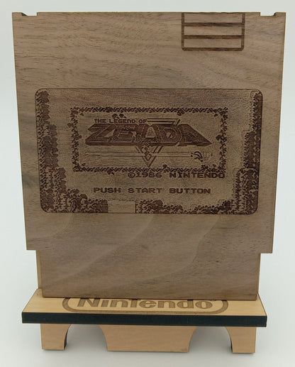 Wooden The Legend of Zelda NES Cartridge