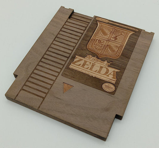 Wooden The Legend of Zelda NES Cartridge