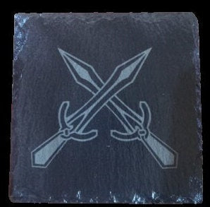 Slate Elder Scrolls Skyrim Holds Coasters