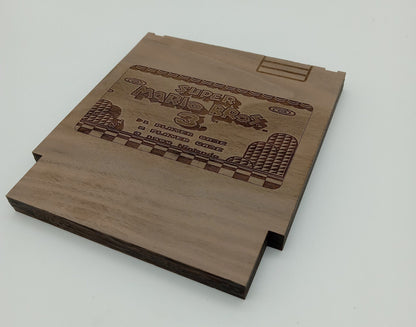 Wooden Super Mario Bros 3 NES Cartridge