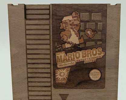 Wooden Mario Bros NES Cartridge